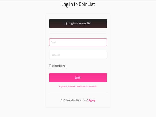 Hướng dẫn cách tạo tài khoản coinlist cho người mới