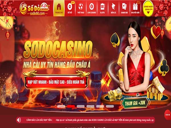 Sodo Casino - Nhà cái trực tuyến uy tín hàng đầu hiện nay